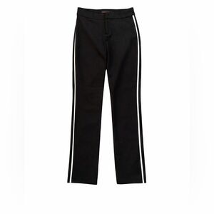 Catherine Malandrino Black Dress Pants Size 2 White Side Stripe trousers